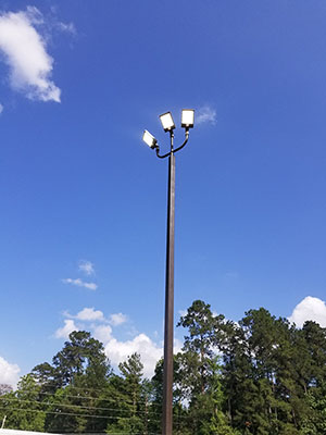 led light pole